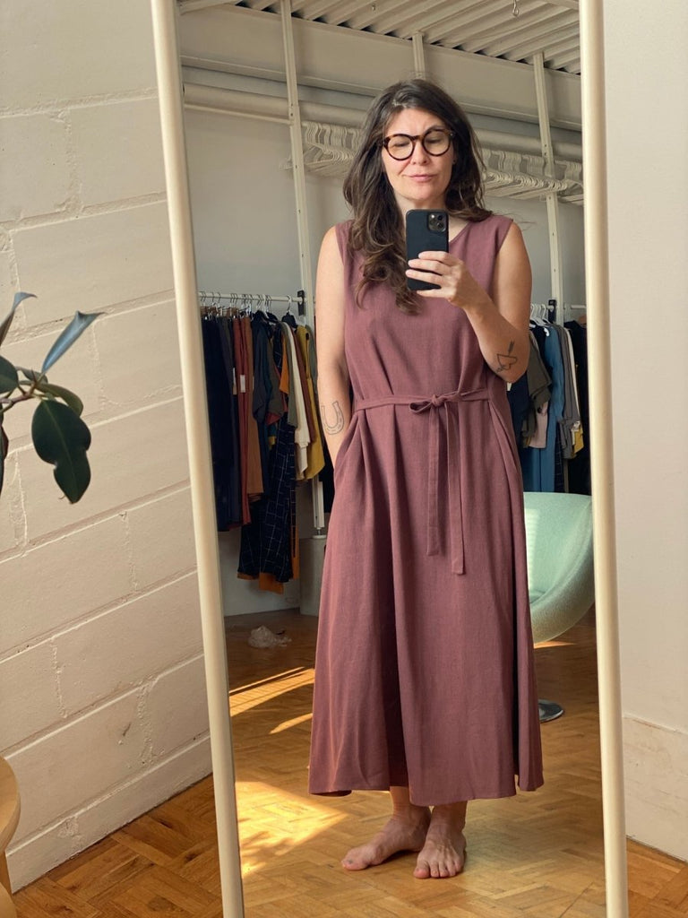 Amanda Moss Sheshe Dress (Prune) - Victoire BoutiqueAmanda MossDresses Ottawa Boutique Shopping Clothing
