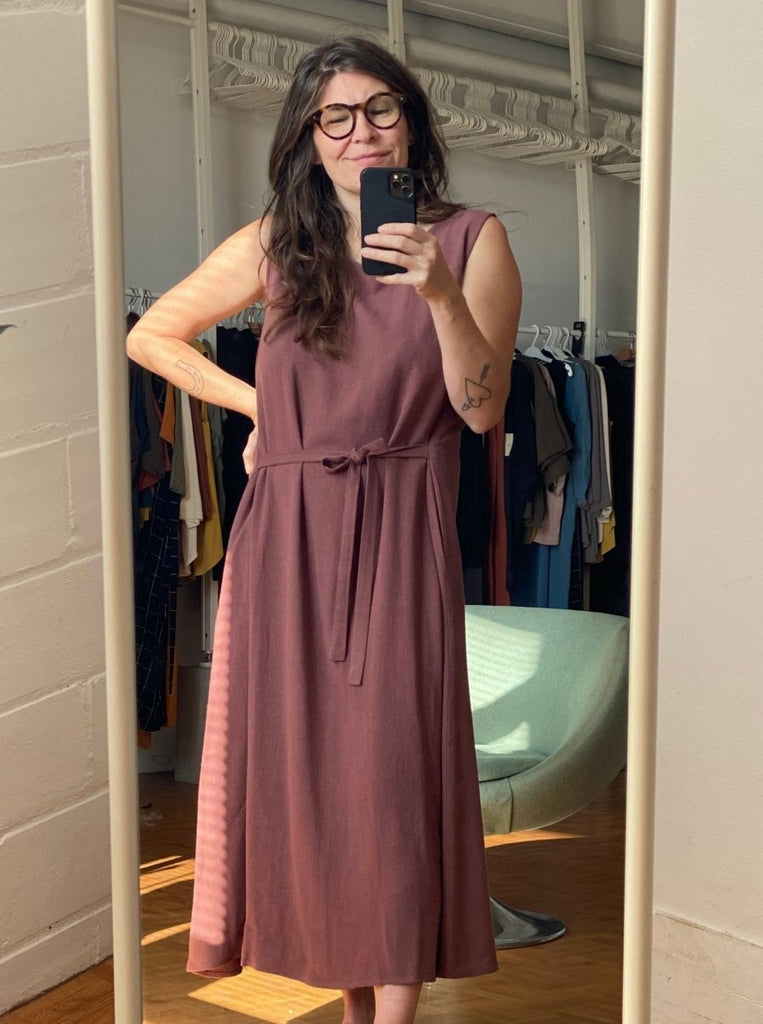 Amanda Moss Sheshe Dress (Prune) - Victoire BoutiqueAmanda MossDresses Ottawa Boutique Shopping Clothing