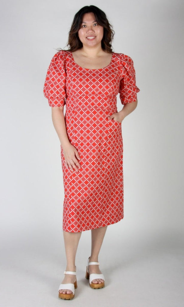 Birds of North America Veery Dress (Red Patches) - Victoire BoutiqueBirds of North AmericaDresses Ottawa Boutique Shopping Clothing
