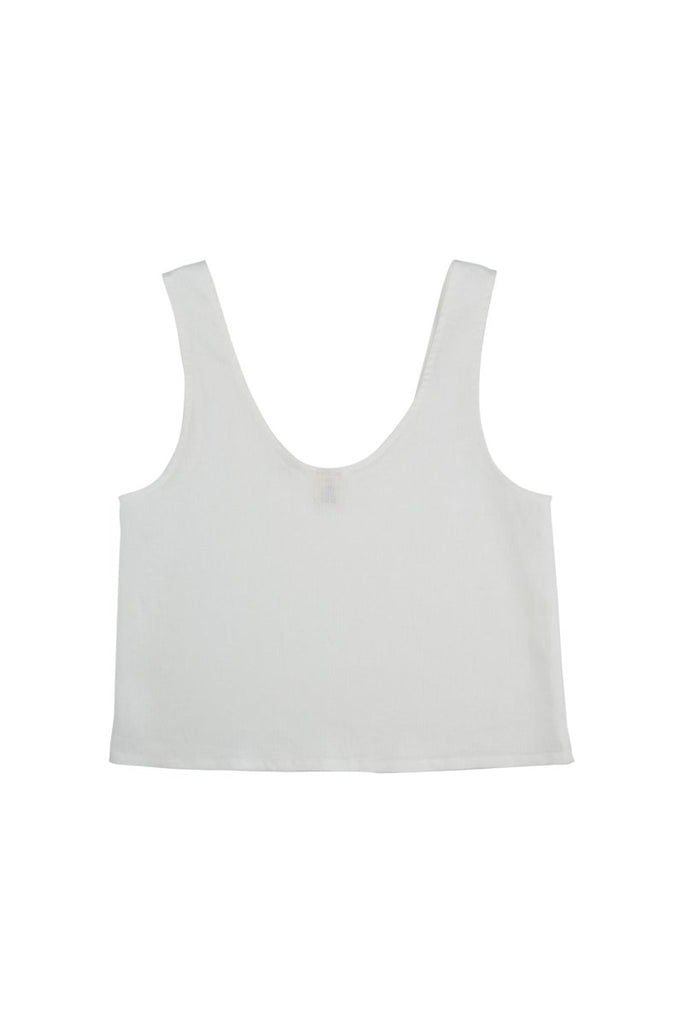 Central Standards Scoop Neck Tank (White) - Victoire BoutiqueCentral StandardBags Ottawa Boutique Shopping Clothing