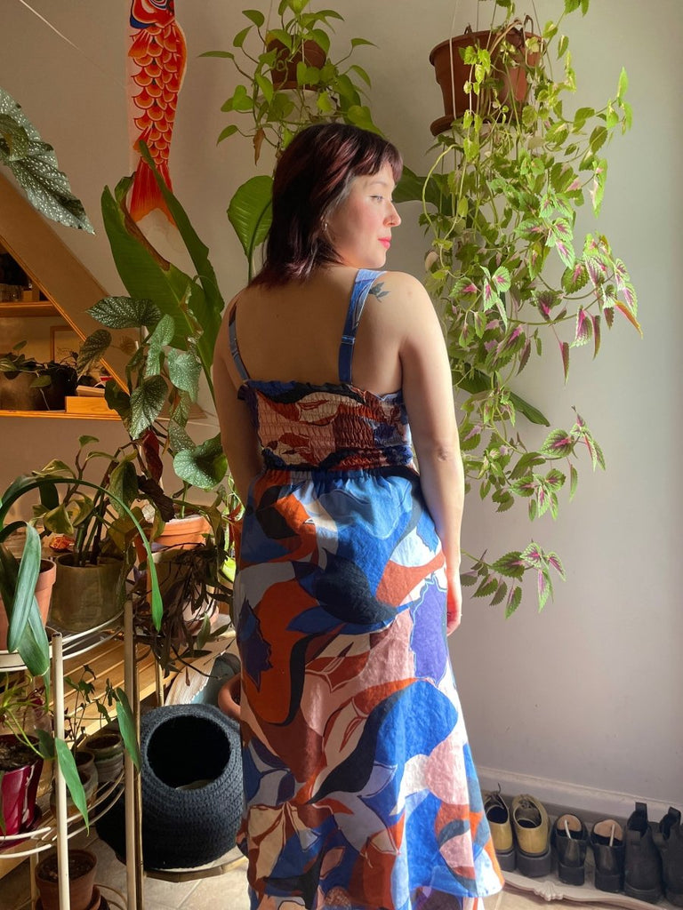 DorsaLi Santorini Sunset Twist Dress - Victoire BoutiqueDorsaLiDresses Ottawa Boutique Shopping Clothing