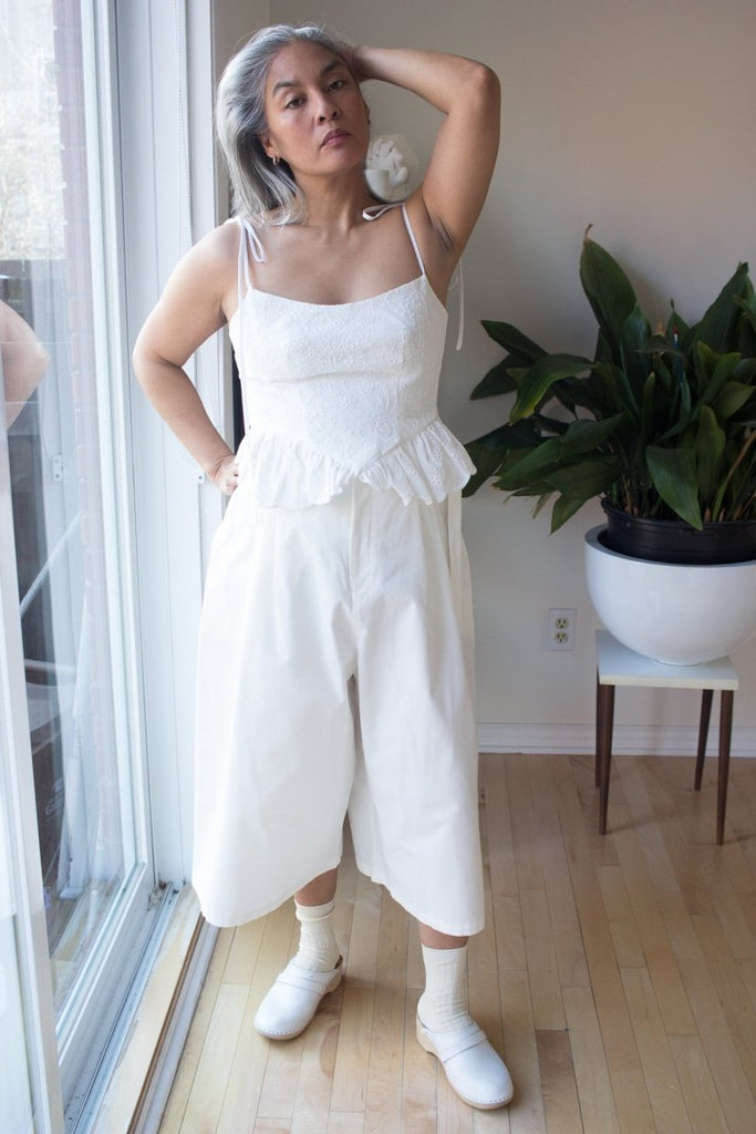 Eliza Faulkner Candy Corset (White Eyelet) - Victoire BoutiqueEliza FaulknerTops Ottawa Boutique Shopping Clothing