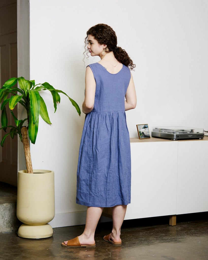Eve Gravel Beachley Dress - Bleuet (In Store) - Victoire BoutiqueEve GravelDresses Ottawa Boutique Shopping Clothing