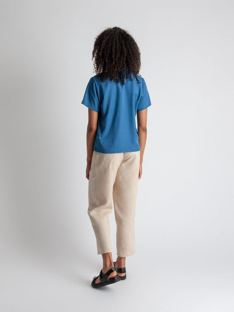 Lepidoptere Bertille Shirt (Blue) - Victoire BoutiqueLepidoptereTops Ottawa Boutique Shopping Clothing