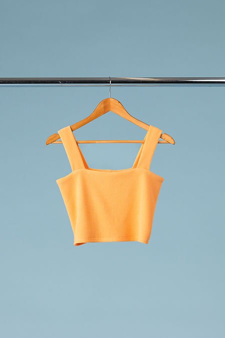 Mercedes Morin Litchi Crop Top (Apricot) - Victoire BoutiqueMercedes MorinTops Ottawa Boutique Shopping Clothing