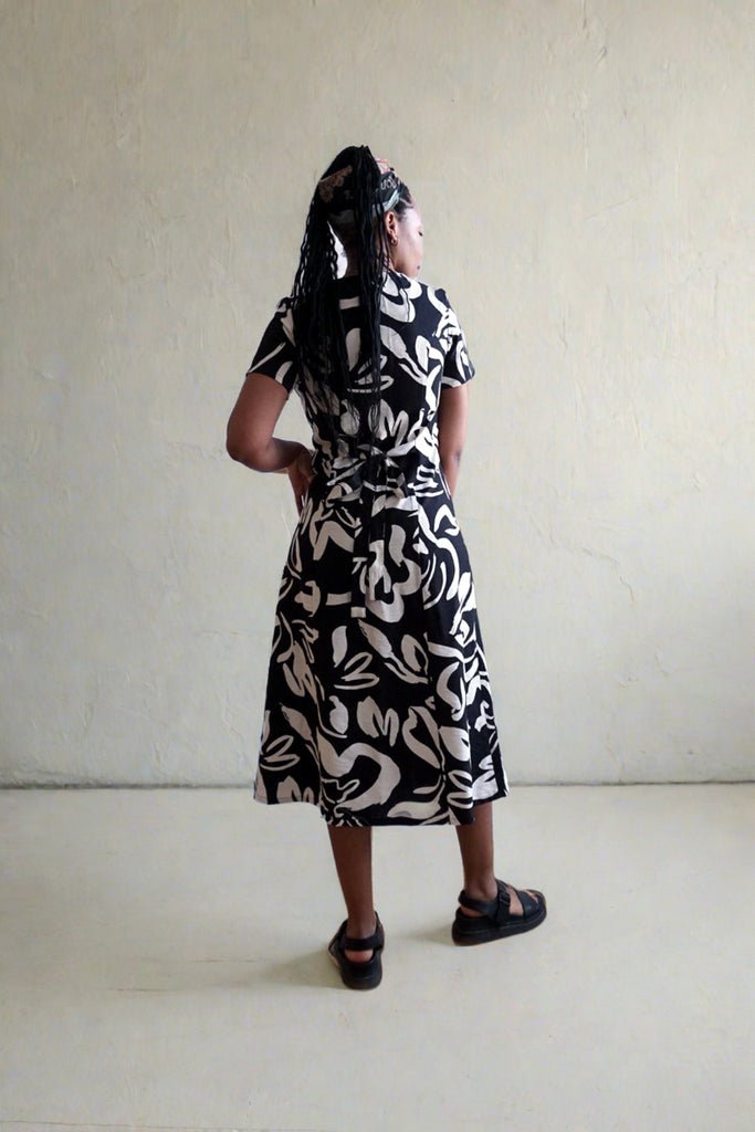 Ursa Minor Chloe Dress (Abstract) - Victoire BoutiqueUrsa MinorDresses Ottawa Boutique Shopping Clothing