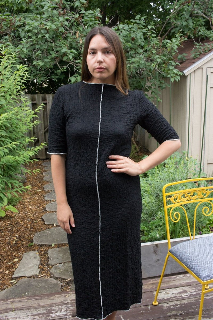 A Bronze Age Oracle Wavy Dress (Black) - Victoire BoutiqueA Bronze AgeDress Ottawa Boutique Shopping Clothing