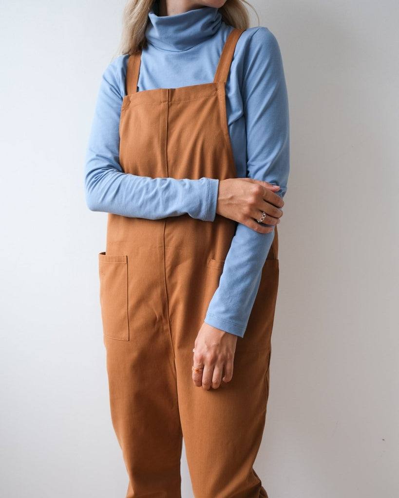 Atelier B Overalls (Caramel) - Victoire BoutiqueAtelier BJumpsuits Ottawa Boutique Shopping Clothing