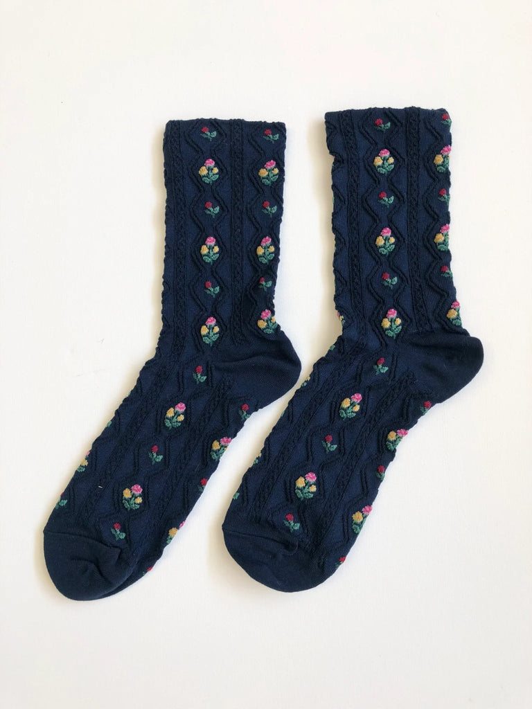 Billy Bamboo Roses Garden Socks (Many Colours) - Victoire BoutiqueBilly BambooSocks Ottawa Boutique Shopping Clothing