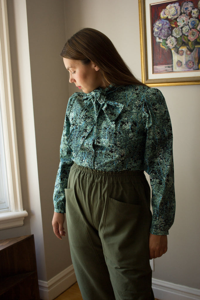 Birds of North America Bos'n Bird Blouse (Ice Storm) - Victoire BoutiqueBirds of North AmericaTops Ottawa Boutique Shopping Clothing