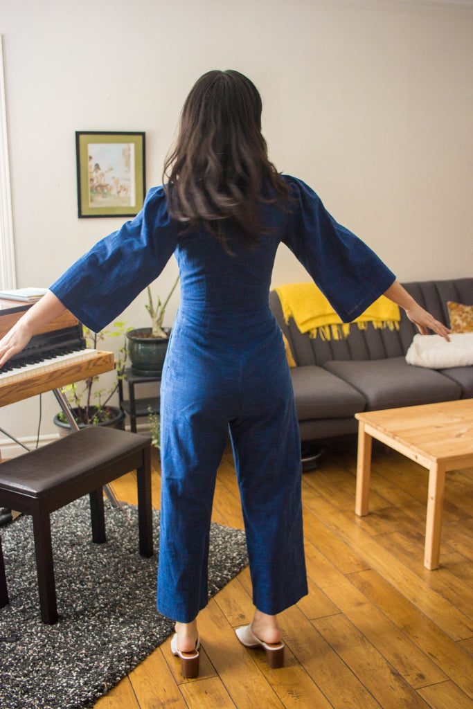 Birds of North America Dickcissel Jumpsuit - Sapphire (Online Exclusive) - Victoire BoutiqueBirds of North AmericaJumpsuits Ottawa Boutique Shopping Clothing