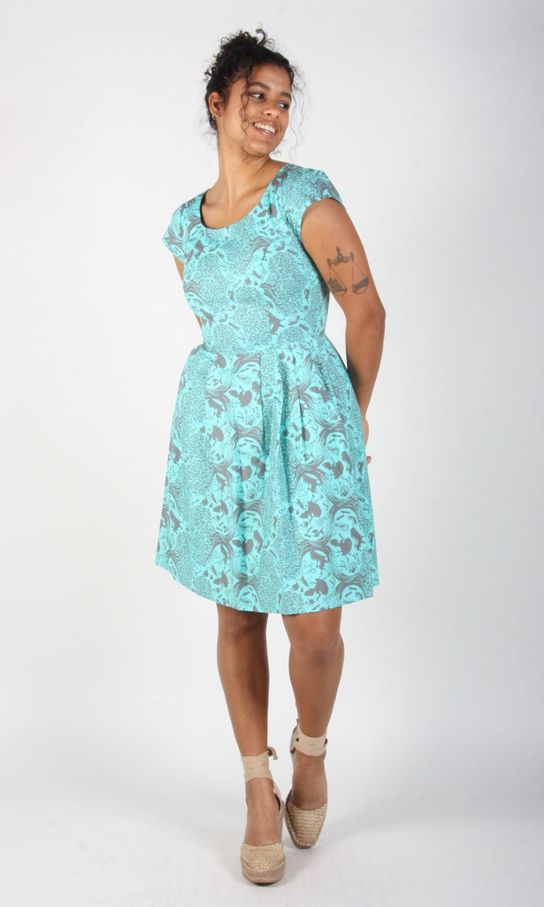Birds of North America Gallinule Dress - Tea Party Tumble (Online Exclusive) - Victoire BoutiqueBirds of North AmericaDresses Ottawa Boutique Shopping Clothing
