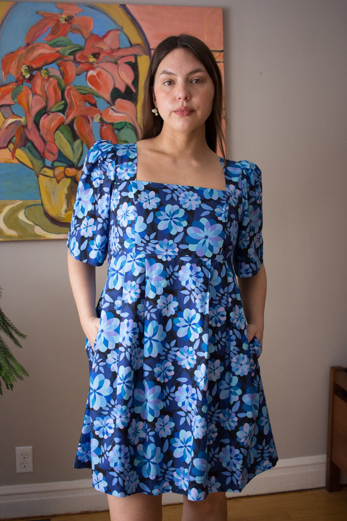 Birds of North America Swamp Angel Dress (Larkspur Blue) - Victoire BoutiqueBirds of North AmericaDresses Ottawa Boutique Shopping Clothing