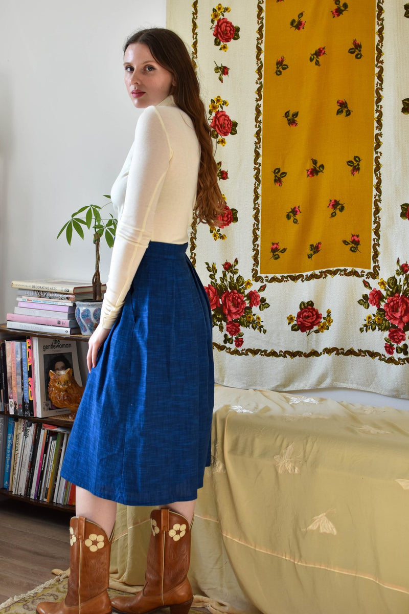 Birds of North America Tadorne Skirt - Sapphire (Online Exclusive