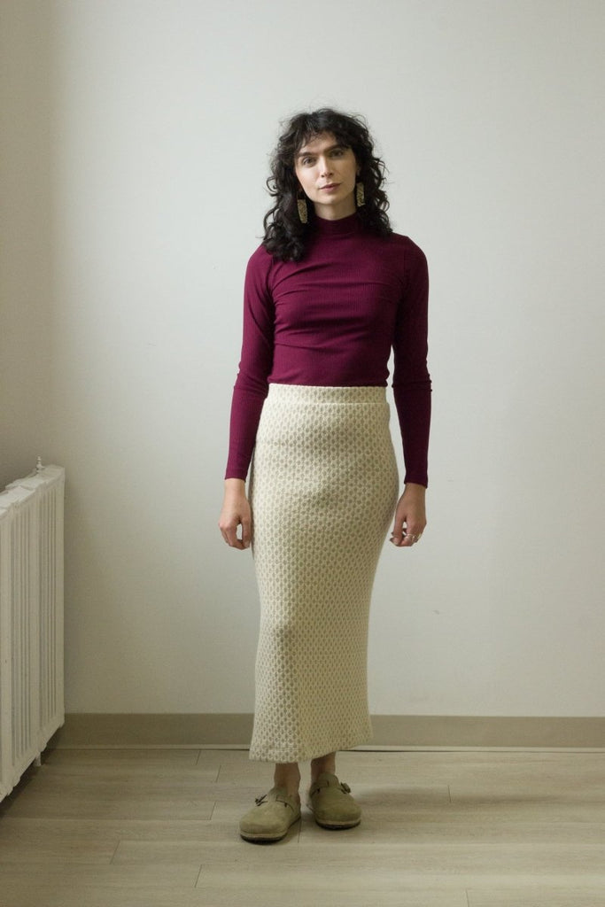 Bodybag Smith Skirt (Cream Boing Knit) - Victoire BoutiqueBodybagBottoms Ottawa Boutique Shopping Clothing