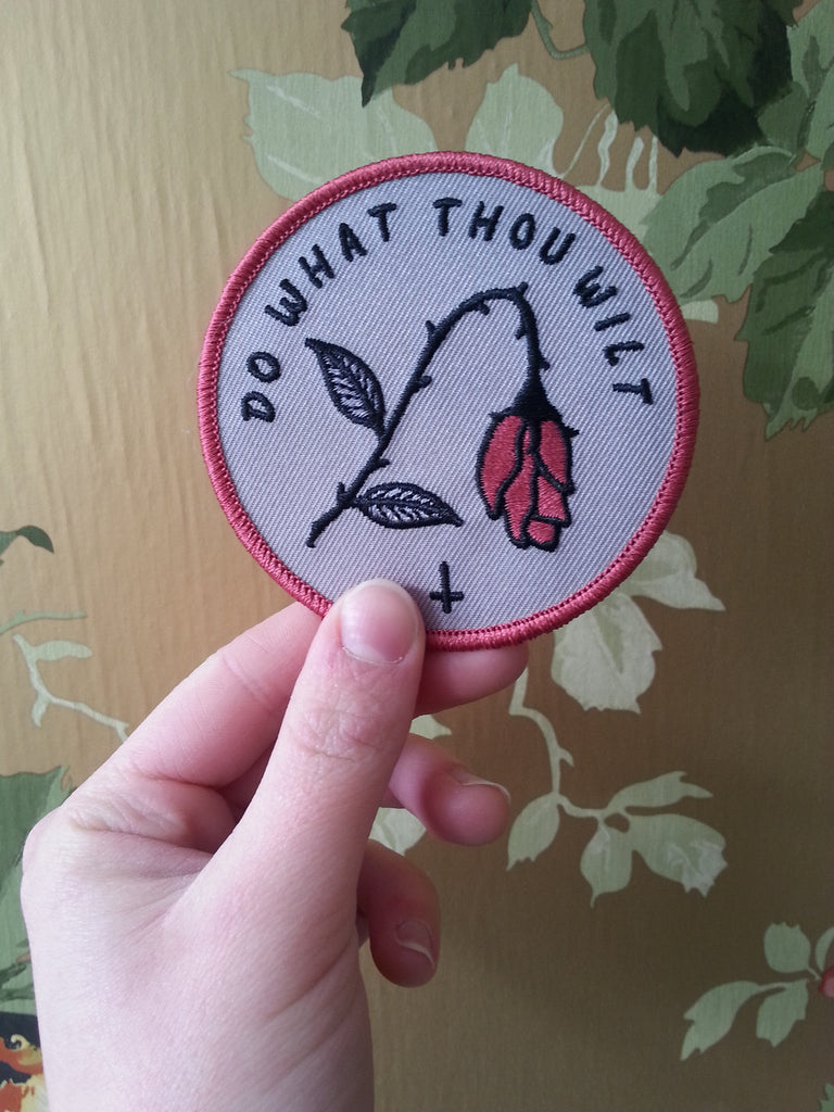 Bruised Tongue Do What Thou Wilt Patch - Victoire BoutiqueBruised TonguePins & Patches Ottawa Boutique Shopping Clothing
