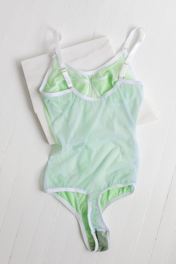 Bully Boy Delilah Bodysuit - Green (Online Exclusive) - Victoire BoutiqueBully BoyLingerie Ottawa Boutique Shopping Clothing