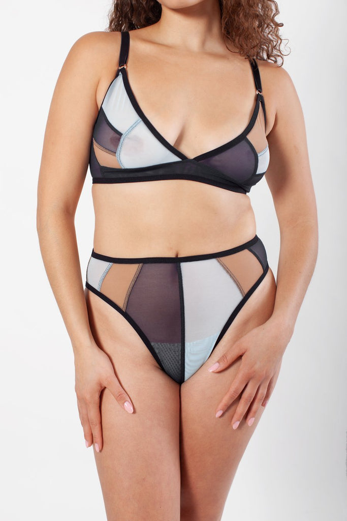 Bully Boy Trudy Bra - Aqua, Sandstone and Navy (Online Exclusive) - Victoire BoutiqueBully BoyLingerie Ottawa Boutique Shopping Clothing