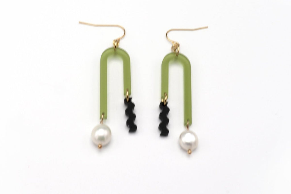 DConstruct Arch Earrings (Frost Moss) - Victoire BoutiqueDConstructEarrings Ottawa Boutique Shopping Clothing