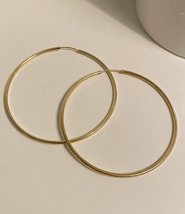 Eleventh House Jewellery Riley Hoops (Gold Vermeil) - Victoire BoutiqueEleventh House JewelleryEarrings Ottawa Boutique Shopping Clothing