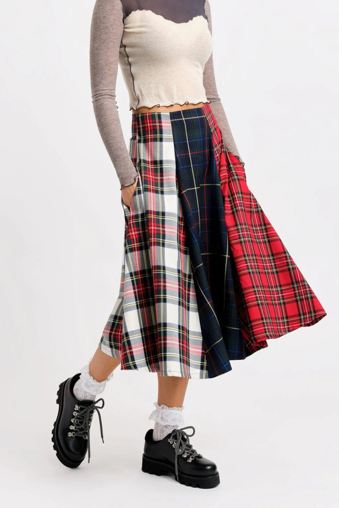 Eliza Faulkner Berkley Skirt (Plaid Mix) - Victoire BoutiqueEliza Faulknerbottoms Ottawa Boutique Shopping Clothing
