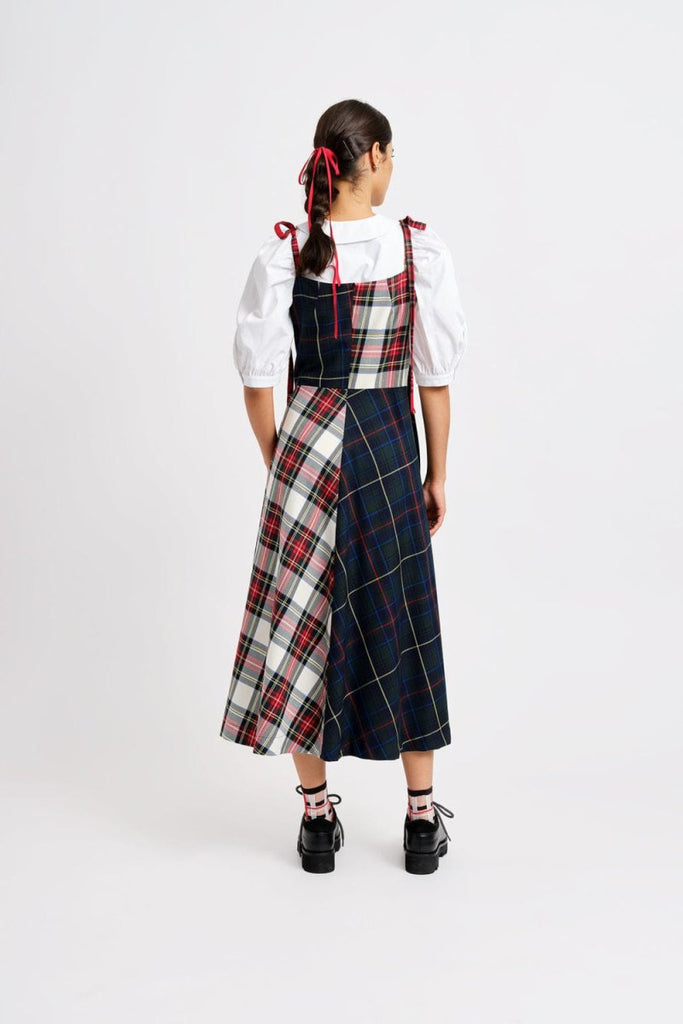 Eliza Faulkner Half-Half Dress (Mixed Plaid Combo) - Victoire BoutiqueEliza FaulknerDresses Ottawa Boutique Shopping Clothing