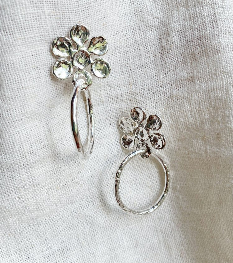 Hawkly Blossom Earrings (Silver or Bronze) - Victoire BoutiqueHawklyEarrings Ottawa Boutique Shopping Clothing