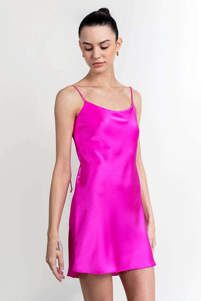 Jacoba Jane Seraphina Silk Satin Mini Dress (Orchid) - Victoire BoutiqueJacoba JaneDresses Ottawa Boutique Shopping Clothing