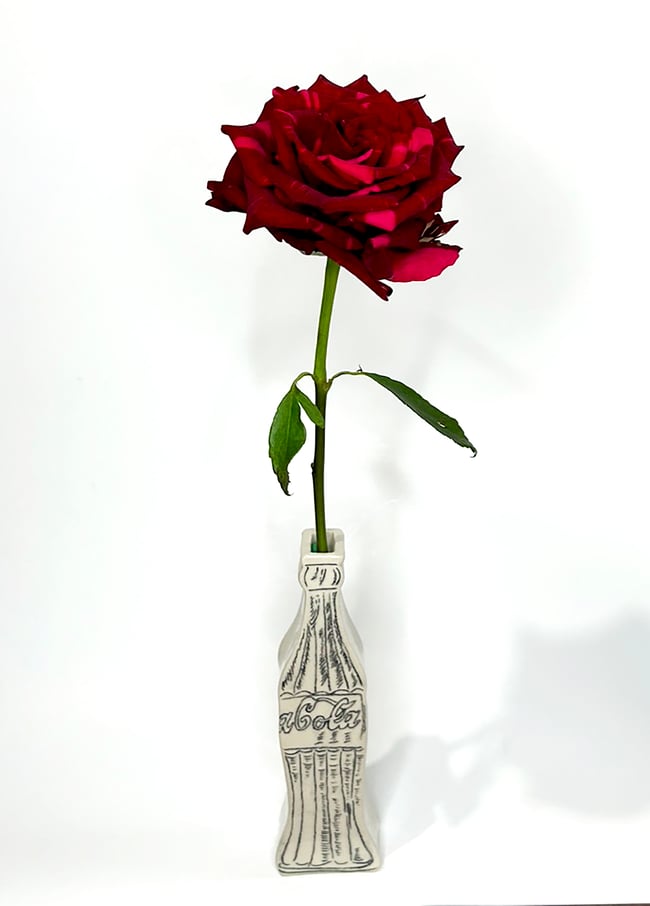 Kiki Bridges Warhol Coke Bottle Vase (Graphite) - Victoire BoutiqueKiki BridgesHome Ottawa Boutique Shopping Clothing