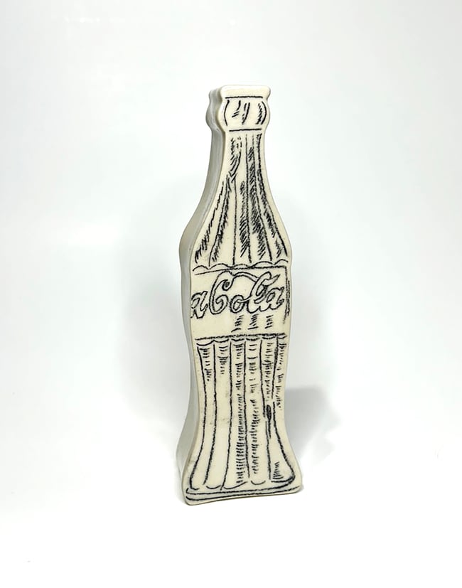 Kiki Bridges Warhol Coke Bottle Vase (Graphite) - Victoire BoutiqueKiki BridgesHome Ottawa Boutique Shopping Clothing
