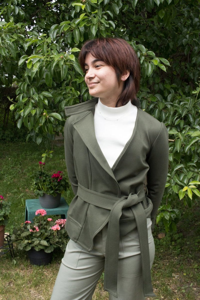 Lele De Baltzac Florence Jacket (Army Green) - Victoire BoutiqueLele de BaltzacOuterwear Ottawa Boutique Shopping Clothing
