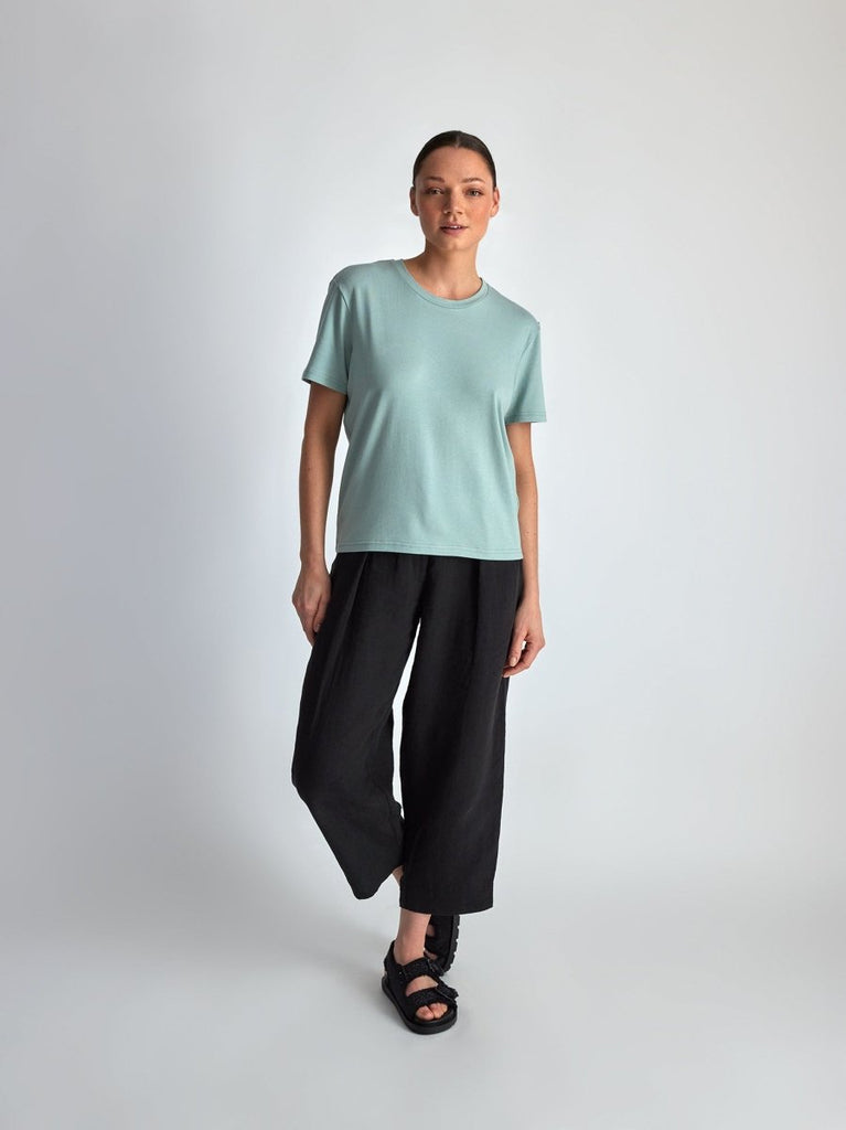 Lepidoptere Agathe T-Shirt (Green Mist) - Victoire BoutiqueLepidoptereTops Ottawa Boutique Shopping Clothing