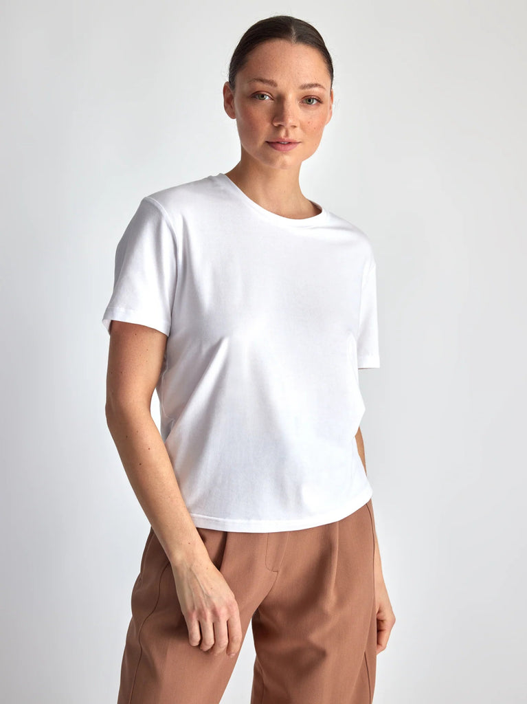 Lepidoptere Agathe T-Shirt (White) - Victoire BoutiqueLepidoptereTops Ottawa Boutique Shopping Clothing