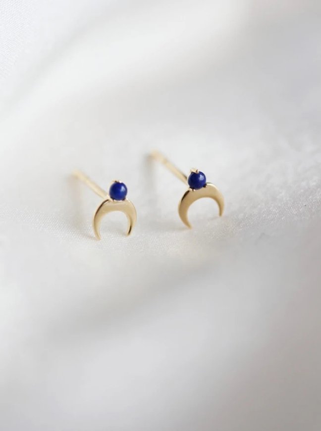 Little Gold Cassiopeia Studs (Lapis) - Victoire BoutiqueLittle GoldEarrings Ottawa Boutique Shopping Clothing