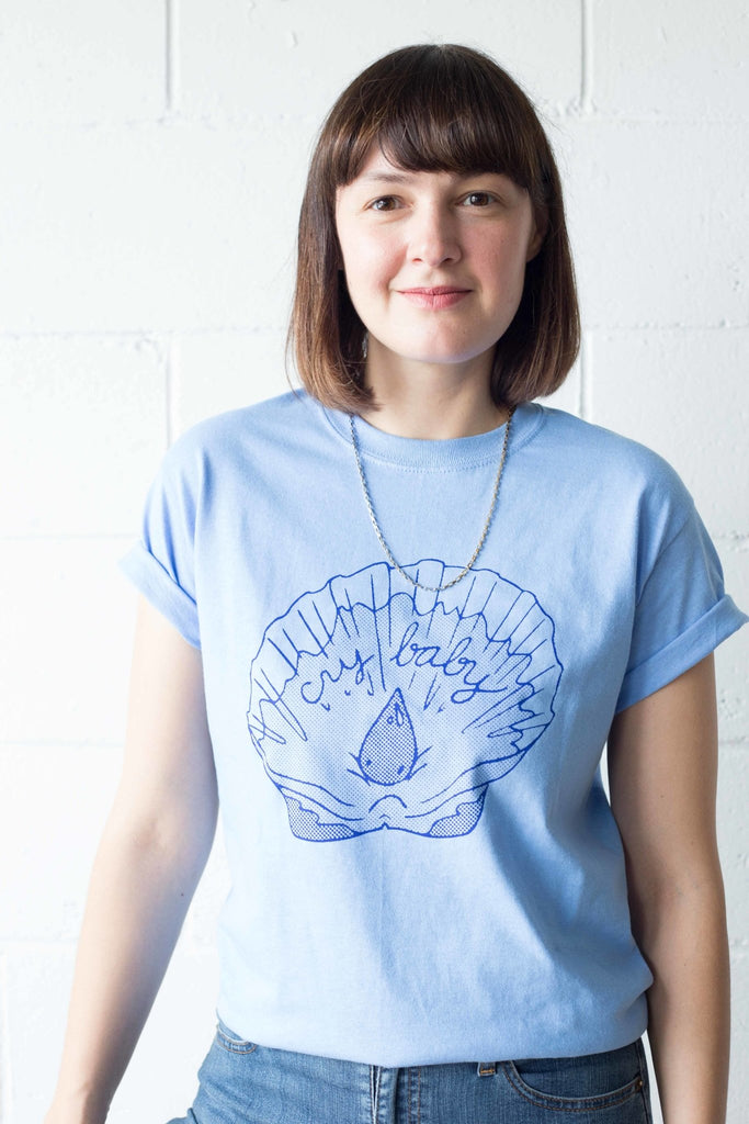 Lovestruck Cry Baby T-Shirt (Blue) - Victoire BoutiqueLovestrucktshirt Ottawa Boutique Shopping Clothing