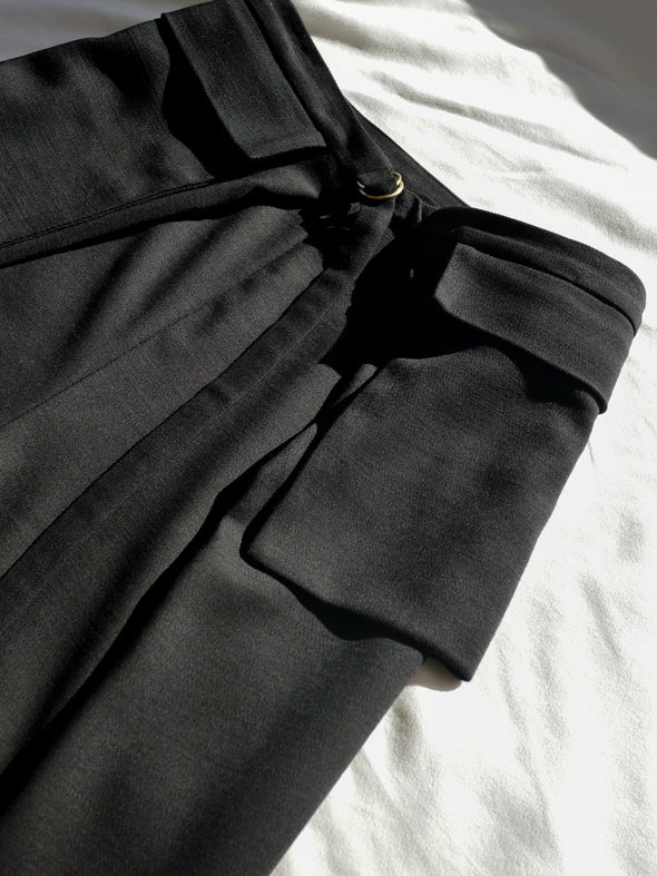 Odeyalo Dax Pants (Black Wool) - Victoire BoutiqueOdeyaloBottoms Ottawa Boutique Shopping Clothing