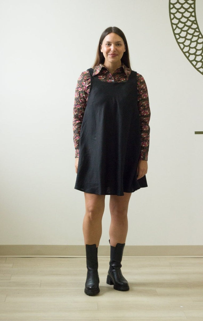 Odeyalo Nili Dress (Black Linen) - Victoire BoutiqueOdeyaloDresses Ottawa Boutique Shopping Clothing