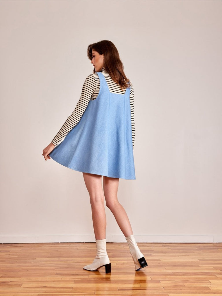 Odeyalo Nili Dress - Blue Denim (Online Exclusive) - Victoire BoutiqueOdeyaloDresses Ottawa Boutique Shopping Clothing