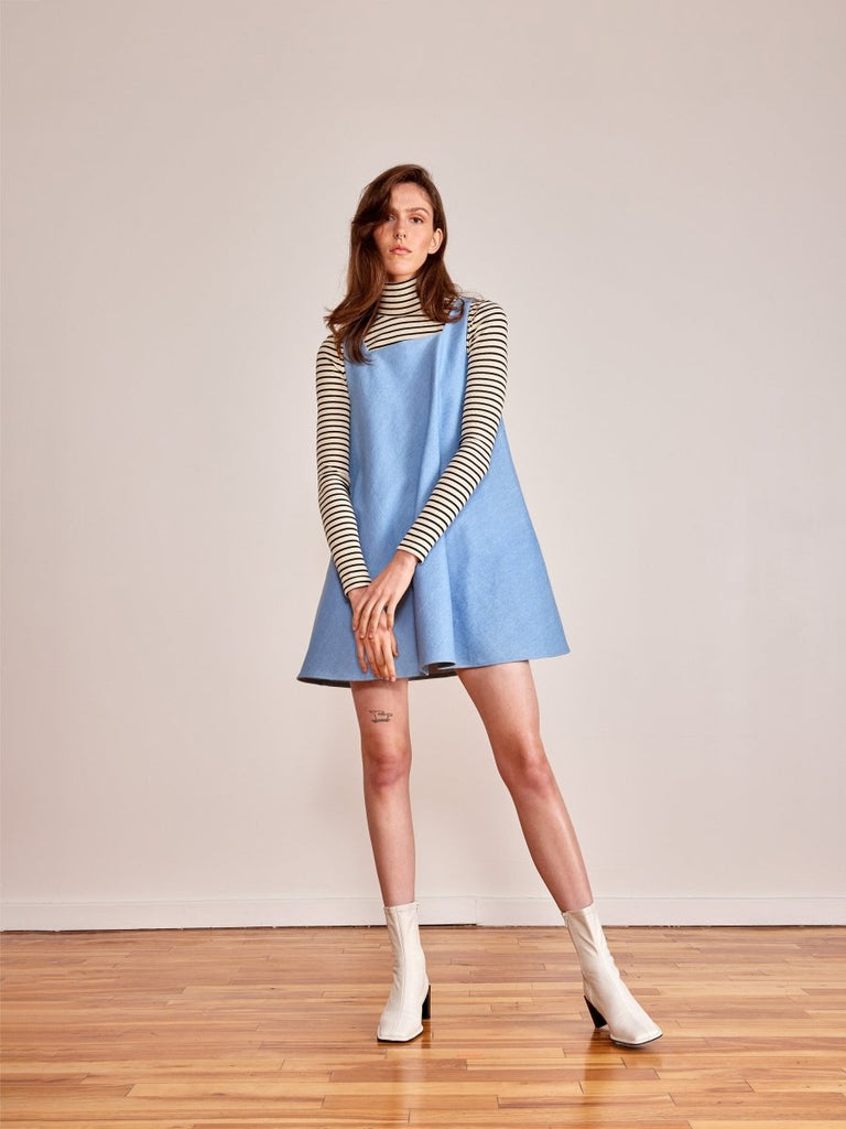 Odeyalo Nili Dress - Blue Denim (Online Exclusive) - Victoire BoutiqueOdeyaloDresses Ottawa Boutique Shopping Clothing