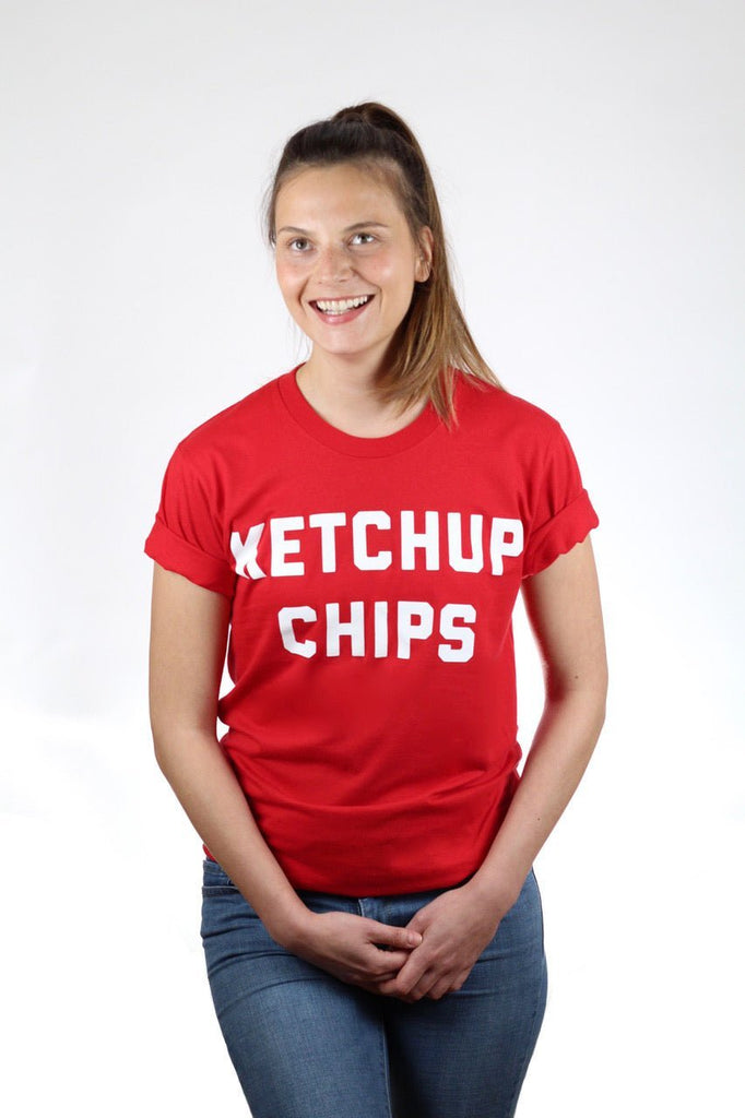 Sainte-Cecile Ketchup Chips T-Shirt - Victoire BoutiqueSainte-CecileTshirt Ottawa Boutique Shopping Clothing