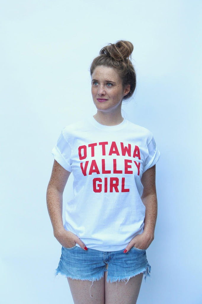 Sainte-Cecile Ottawa Valley Girl T-Shirt (White) - Victoire BoutiqueSainte-Ceciletshirt Ottawa Boutique Shopping Clothing