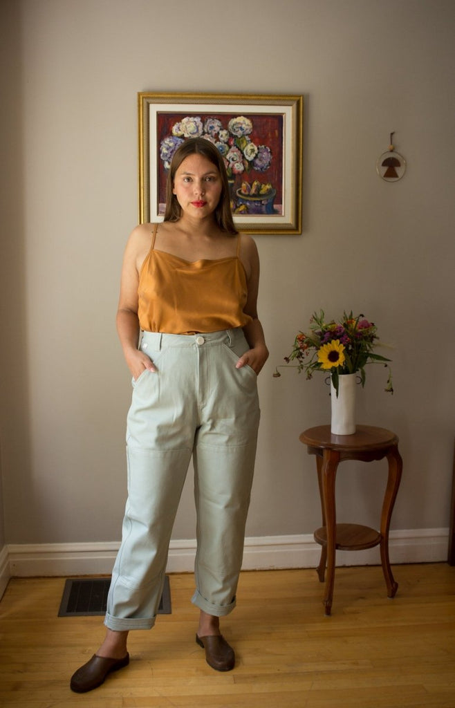 Shelter Brewers Pants (Light Blue Canvas) - Victoire BoutiqueShelterBottoms Ottawa Boutique Shopping Clothing
