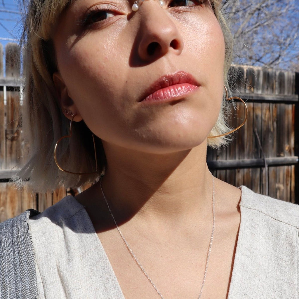 Sophie Kissin Big Heart Hoops (Brass) - Victoire BoutiqueSophie Kissin JewelryEarrings Ottawa Boutique Shopping Clothing