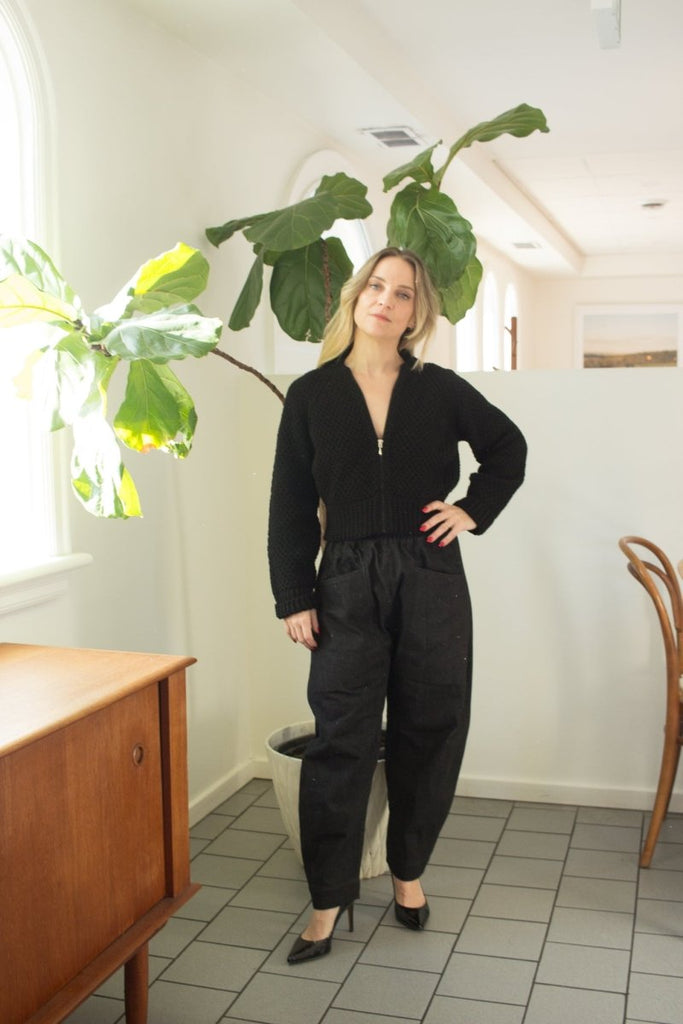 Ursa Minor Flor Arca Pants (Black Denim) - Victoire BoutiqueUrsa MinorBottoms Ottawa Boutique Shopping Clothing
