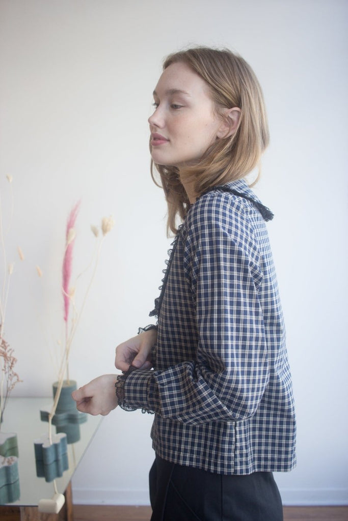 A Bronze Age Ira Top (Carter Plaid) - Victoire BoutiqueA Bronze AgeTops Ottawa Boutique Shopping Clothing