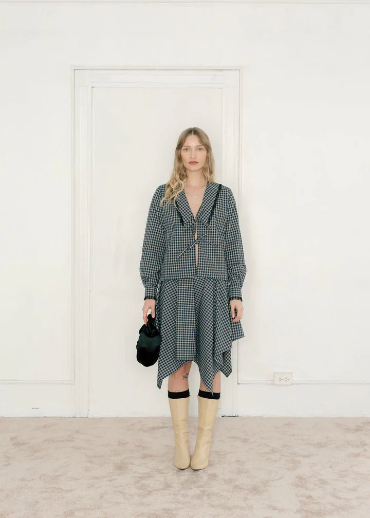 A Bronze Age Ira Top (Carter Plaid) - Victoire BoutiqueA Bronze AgeTops Ottawa Boutique Shopping Clothing