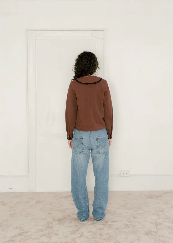 A Bronze Age Ira Top (Wine Stripe) - Victoire BoutiqueA Bronze AgeTops Ottawa Boutique Shopping Clothing