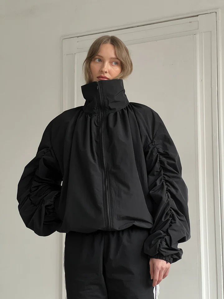 A Bronze Age Phoebe Bomber (Black Nylon) - Victoire BoutiqueA Bronze AgeOuterwear Ottawa Boutique Shopping Clothing