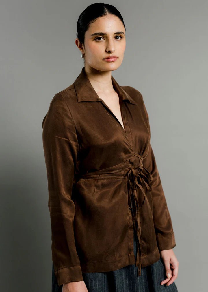 A Bronze Age Revel Blouse (Fox Cupro) - Victoire BoutiqueA Bronze AgeTops Ottawa Boutique Shopping Clothing