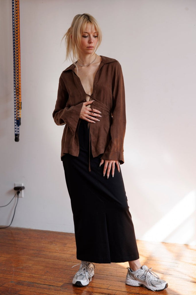 A Bronze Age Revel Blouse (Fox Cupro) - Victoire BoutiqueA Bronze AgeTops Ottawa Boutique Shopping Clothing